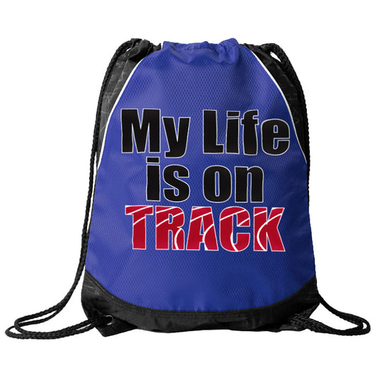 My Life is on Track Cinch Bag