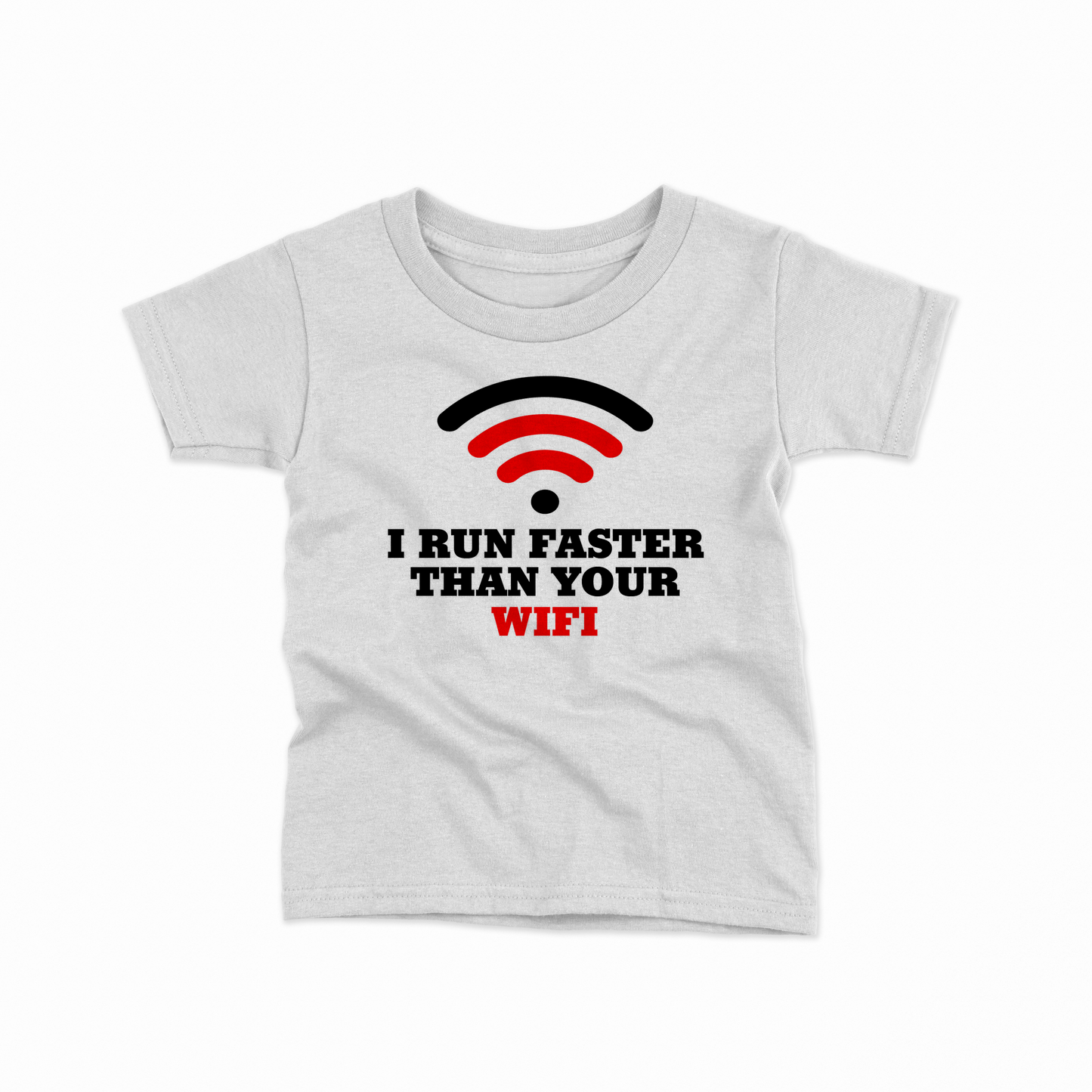 I Run Faster Than Your WiFi Youth Basic Tee