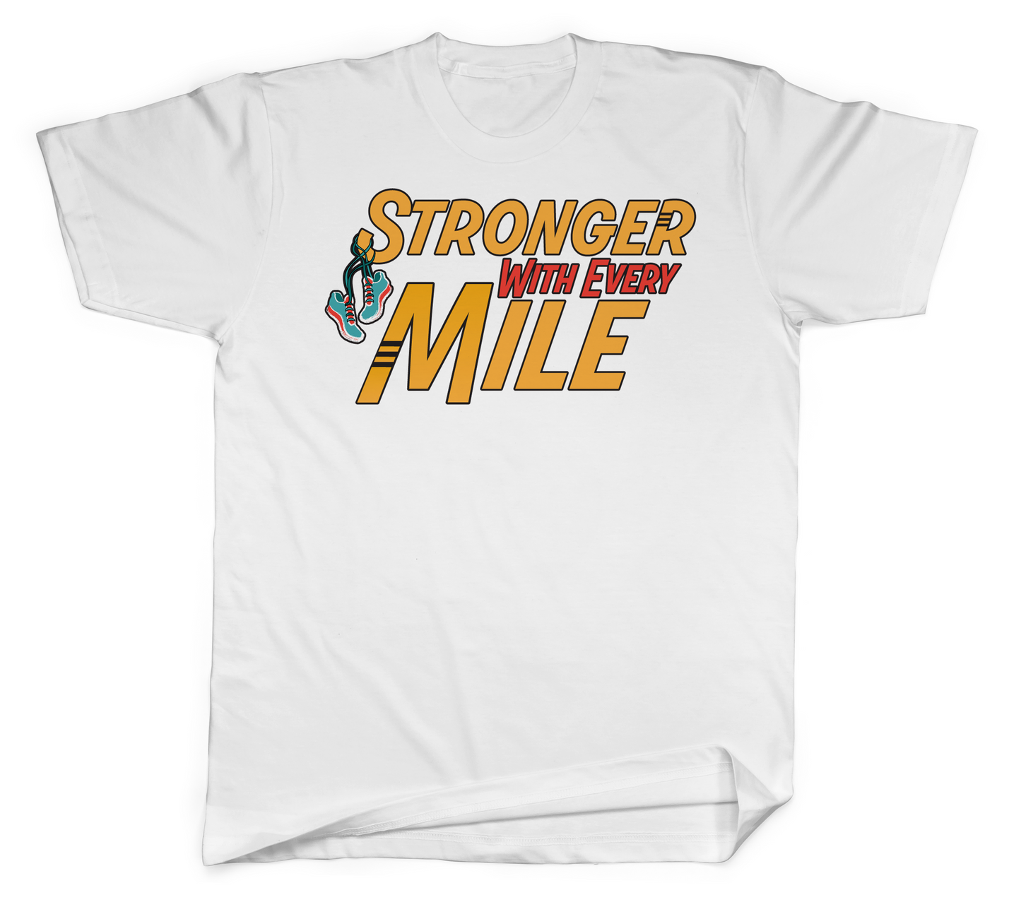 Stronger with Every Mile Basic Tee